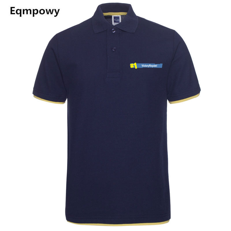 2018 Fashion Fortnite Short Sleeve Polo Shirt Men