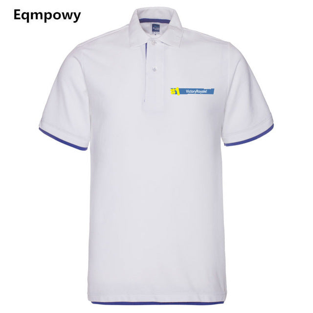 2018 Fashion Fortnite Short Sleeve Polo Shirt Men
