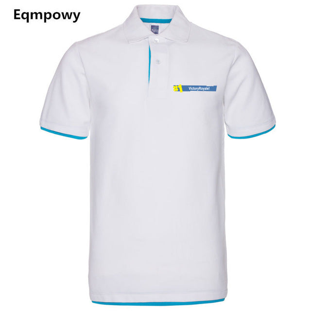2018 Fashion Fortnite Short Sleeve Polo Shirt Men