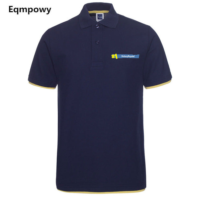 2018 Fashion Fortnite Short Sleeve Polo Shirt Men