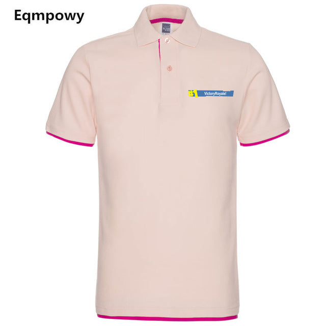 2018 Fashion Fortnite Short Sleeve Polo Shirt Men