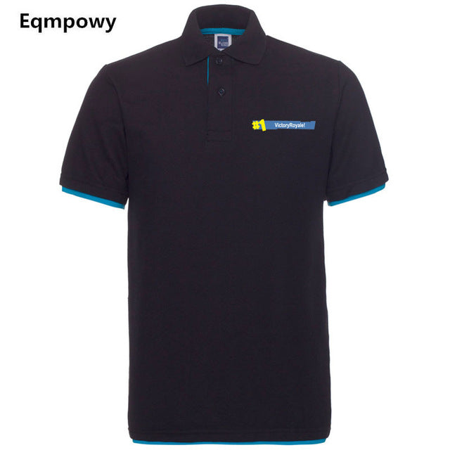 2018 Fashion Fortnite Short Sleeve Polo Shirt Men