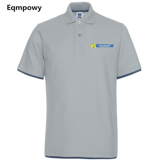 2018 Fashion Fortnite Short Sleeve Polo Shirt Men