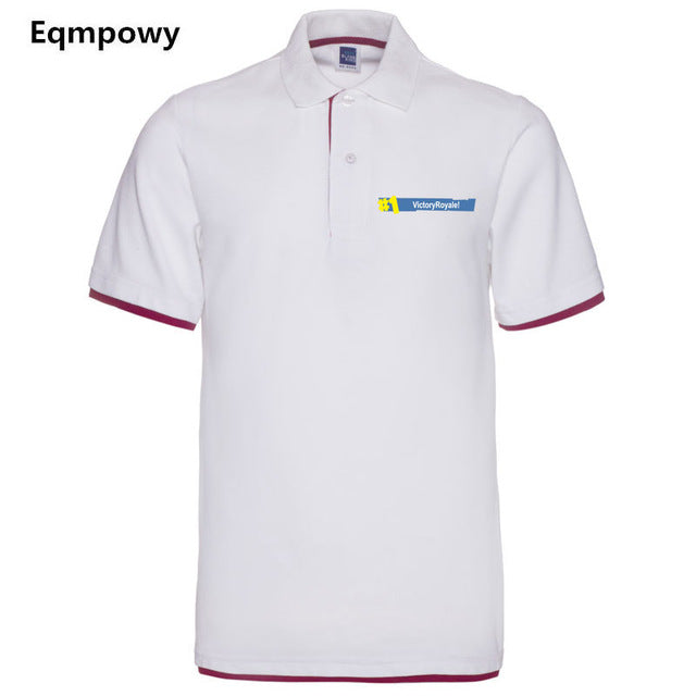 2018 Fashion Fortnite Short Sleeve Polo Shirt Men