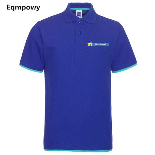 2018 Fashion Fortnite Short Sleeve Polo Shirt Men