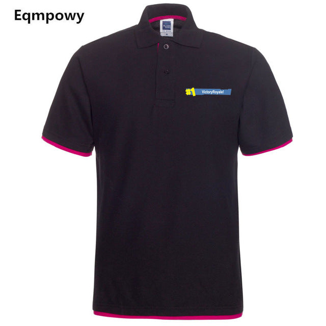 2018 Fashion Fortnite Short Sleeve Polo Shirt Men