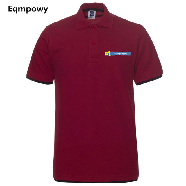 2018 Fashion Fortnite Short Sleeve Polo Shirt Men