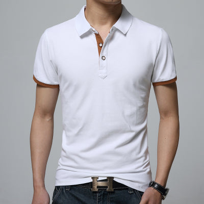 Fashion Men's Polo Shirt 2018 Summer Short Sleeve Slim Fit Lapel polo shirt